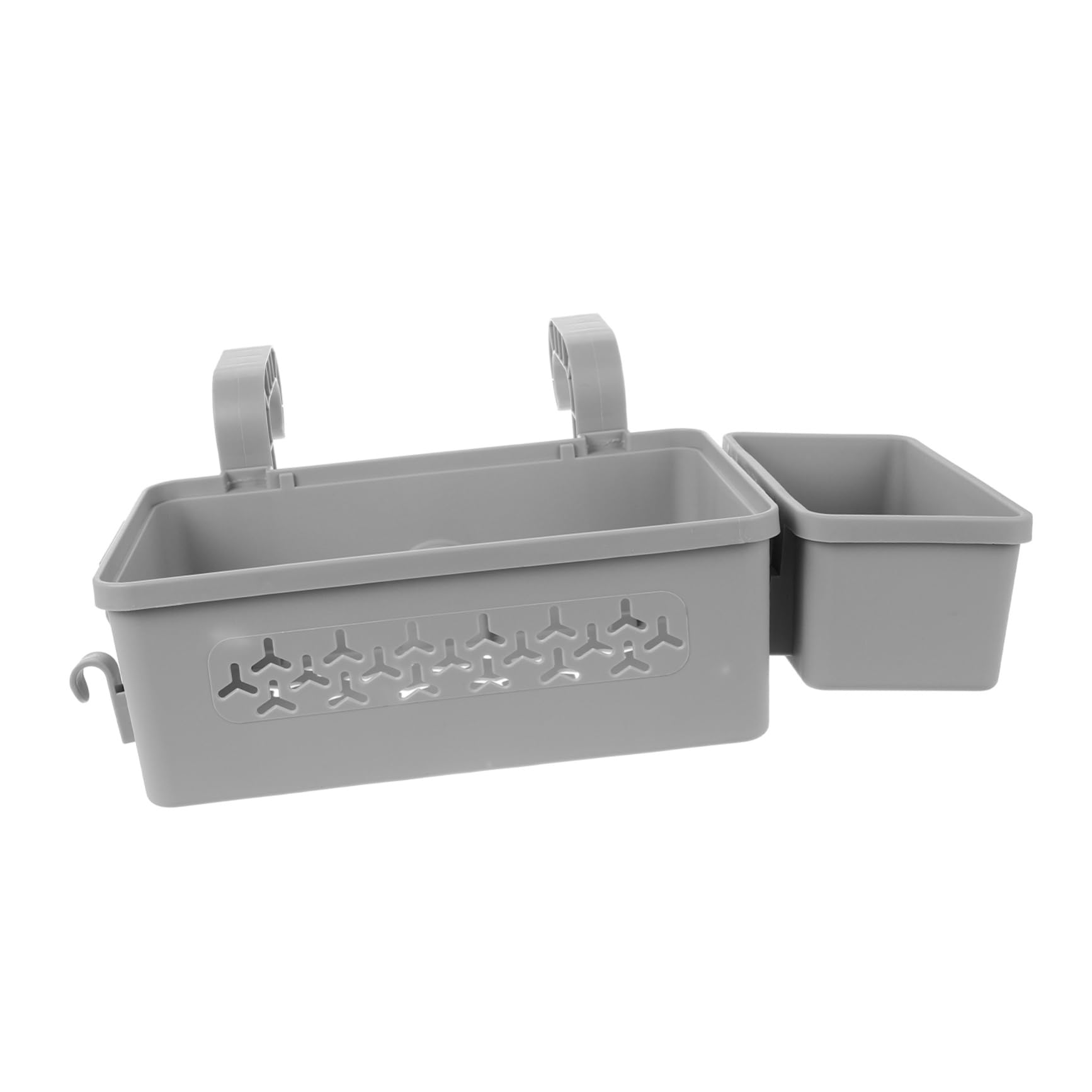 SUPVOX Poolside Towel Holder & Cup Organizer - Durable Plastic Storage Bin for Hanging Towels, Drinks, and Essentials - Perfect for Swimming Pools, Beaches, and Outdoor Relaxation