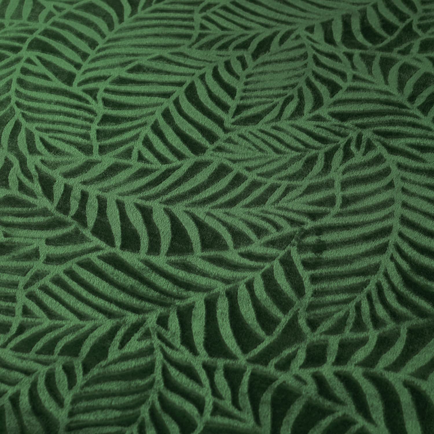 SOCHOW Ultra Soft Flannel Fleece Throw Blanket - Lightweight Cozy Warm Plush Blanket with Leaves Texture for Bed, Couch & Sofa - 60 x 80 Inches Olive Green - Perfect for Winter Nights, Movie Time & Home Decor