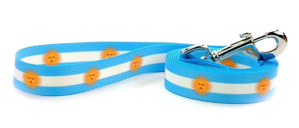 Argentina Flag Dog Leash - Durable 4ft or 6ft Pet Lead for National Holidays, Independence Day & Daily Walks | Patriotic Accessory for Festivals, Parades & Outdoor Adventures