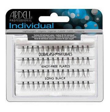 Ardell Individual Knot Free Flare Lashes - Long Black False Eyelashes (65054) for Natural Volume & Dramatic Look - Perfect for Weddings, Parties & Special Occasions