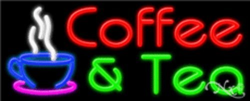 Handcrafted Energy Efficient Glass Tube Neon Sign for Coffee & Tea Shops - Perfect for Cafes, Restaurants, and Home Bar Decor