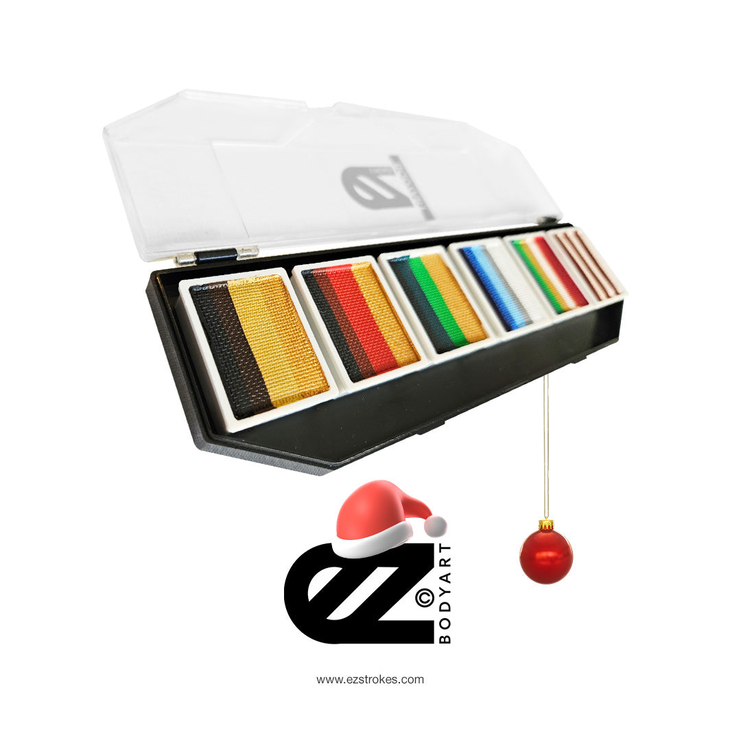 EZStrokes by Susy Amaro Jingle Bells Eyeshadow Palette - Holiday Makeup Set for Christmas Party & Festive Looks
