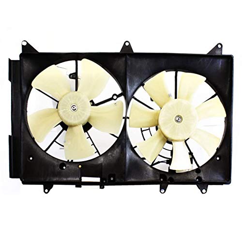 RAREELECTRICAL New Cooling Fan Compatible With Mazda CX-7 Touring Sport 2.3L 2009 - Part Numbers L33L-15-025H, L33L15025H, MA3115139 - Perfect for Engine Overheating Prevention & Summer Driving