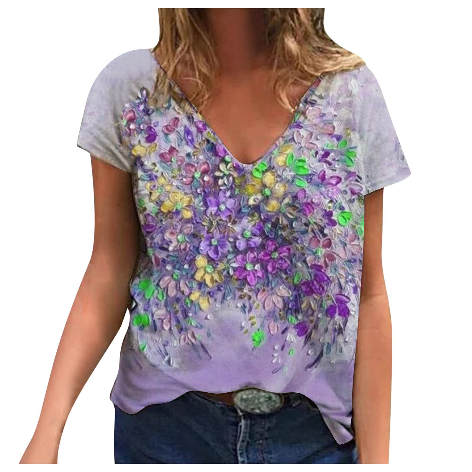 Women's Western Shirts - Casual Drop Shoulder Blouse for Outfits & Travel