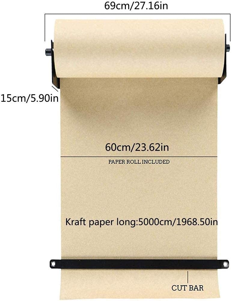 XBSXP Wall Mounted Kraft Paper Roll Holder - 27