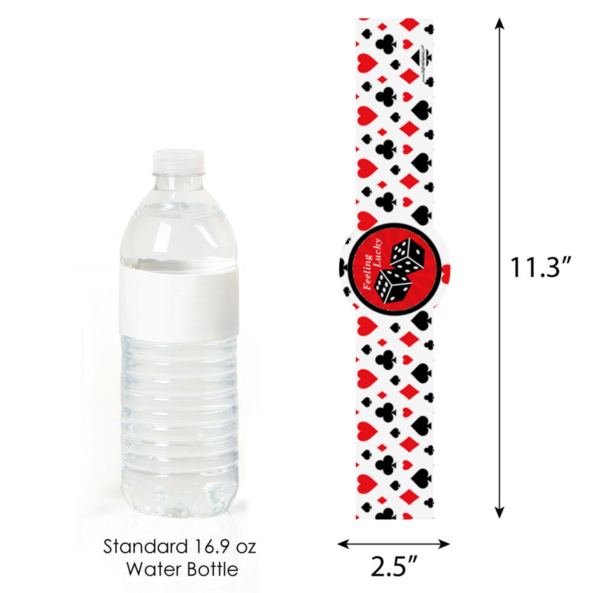 Big Dot of Happiness Las Vegas Casino Party Supplies - DIY Decorations & Favors Set of 15 - Perfect for Casino Themed Parties, Birthdays & Vegas Nights