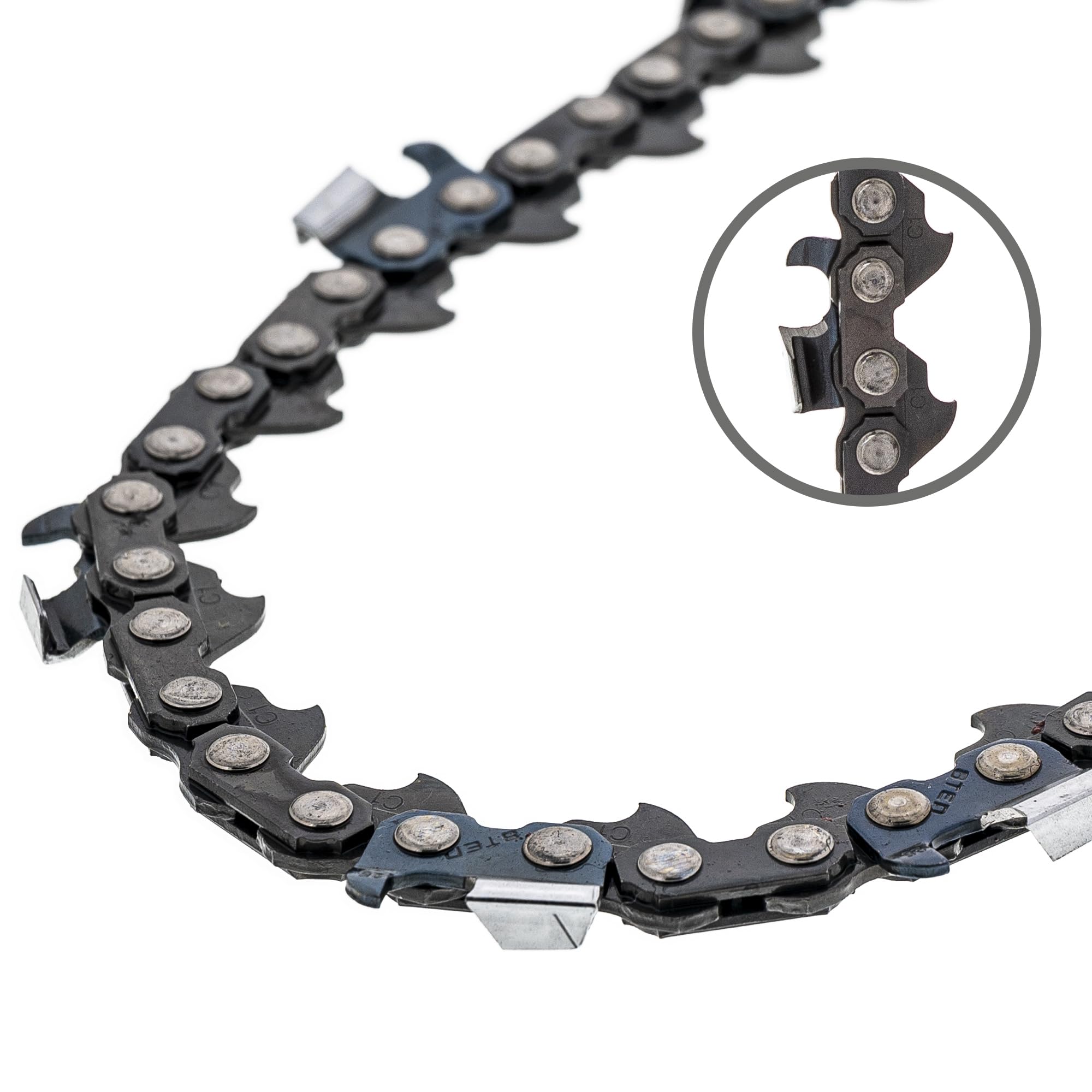 8TEN 24 Inch Full Chisel Skip Tooth Chainsaw Chain .050 Gauge 3/8