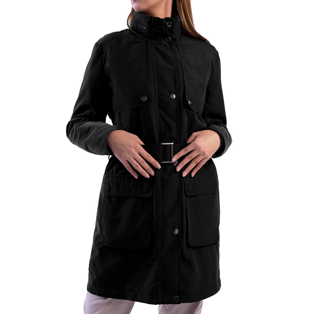 SCOTTeVEST Women's Rhonda Jacket with 20 Hidden Pockets - Water Repellent Trench Coat for Travel, Commuting & Outdoor Activities | Stylish & Functional Coat for Business Trips, Airport Security & Everyday Wear
