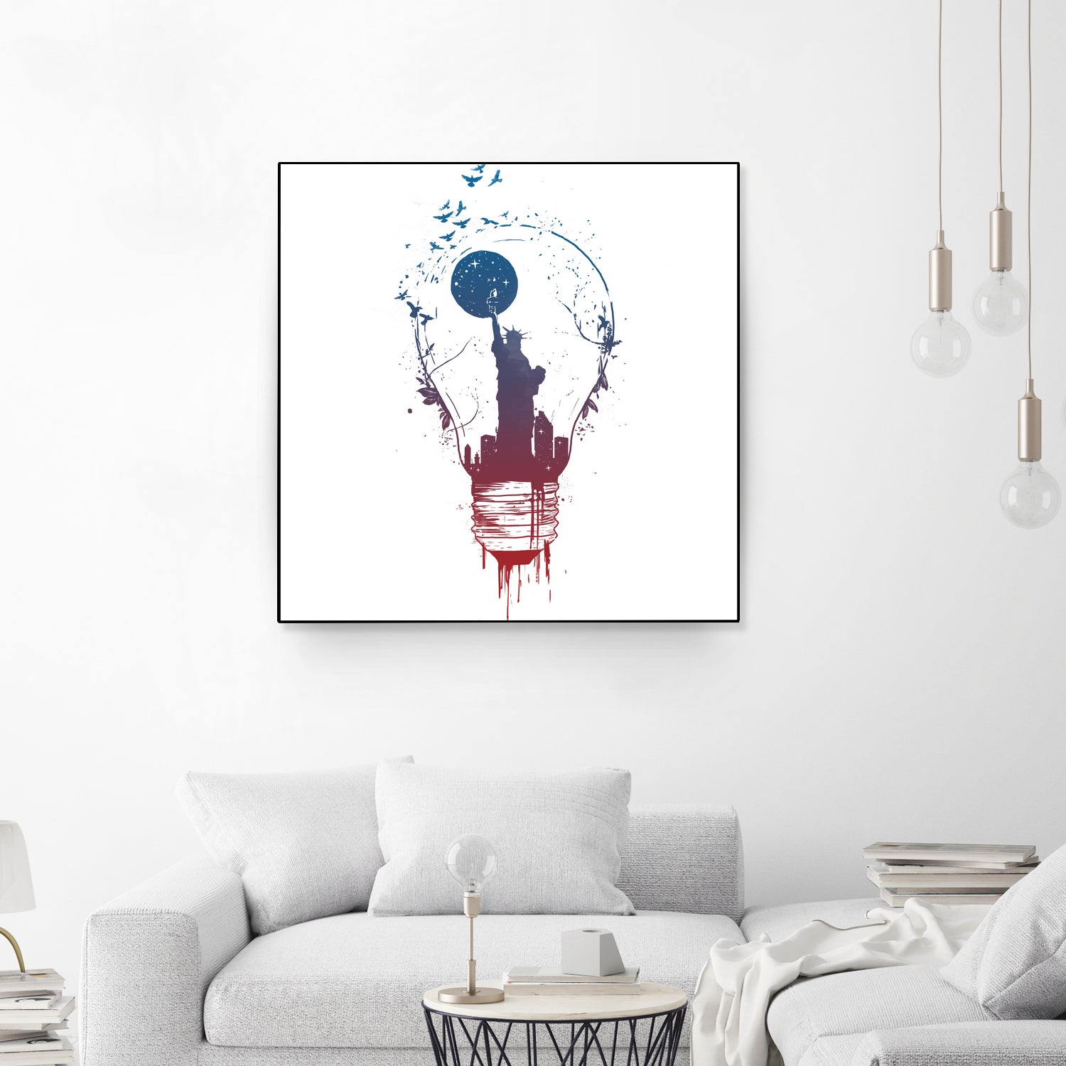 Big City Lights II - Modern LED Wall Art for Home & Office Decor | Perfect for Living Room, Bedroom, or Workspace