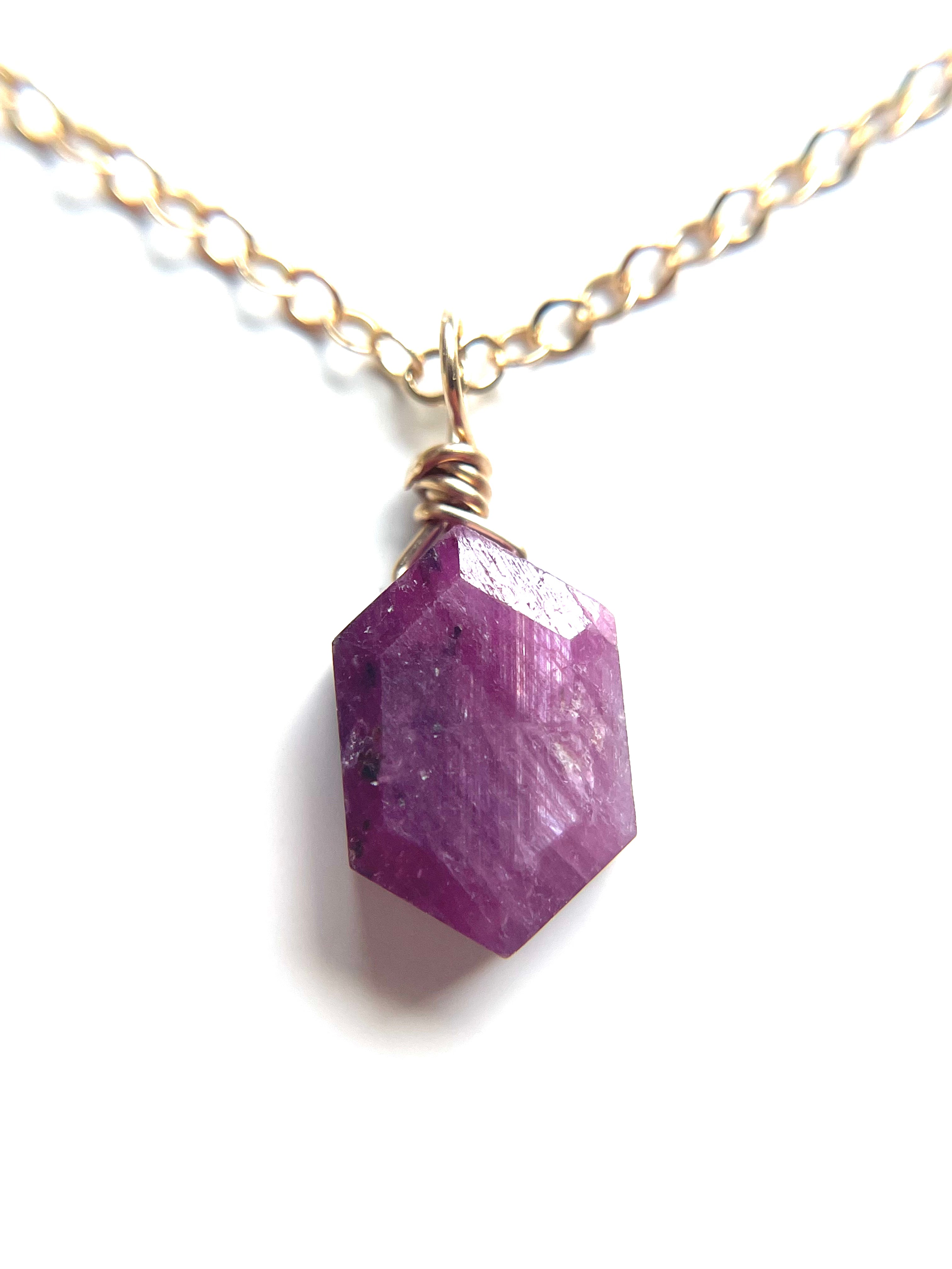 Elegant Ruby Pendant Necklace - July Birthstone Jewelry for Women | Perfect Gift for Birthday, Anniversary & Special Occasions