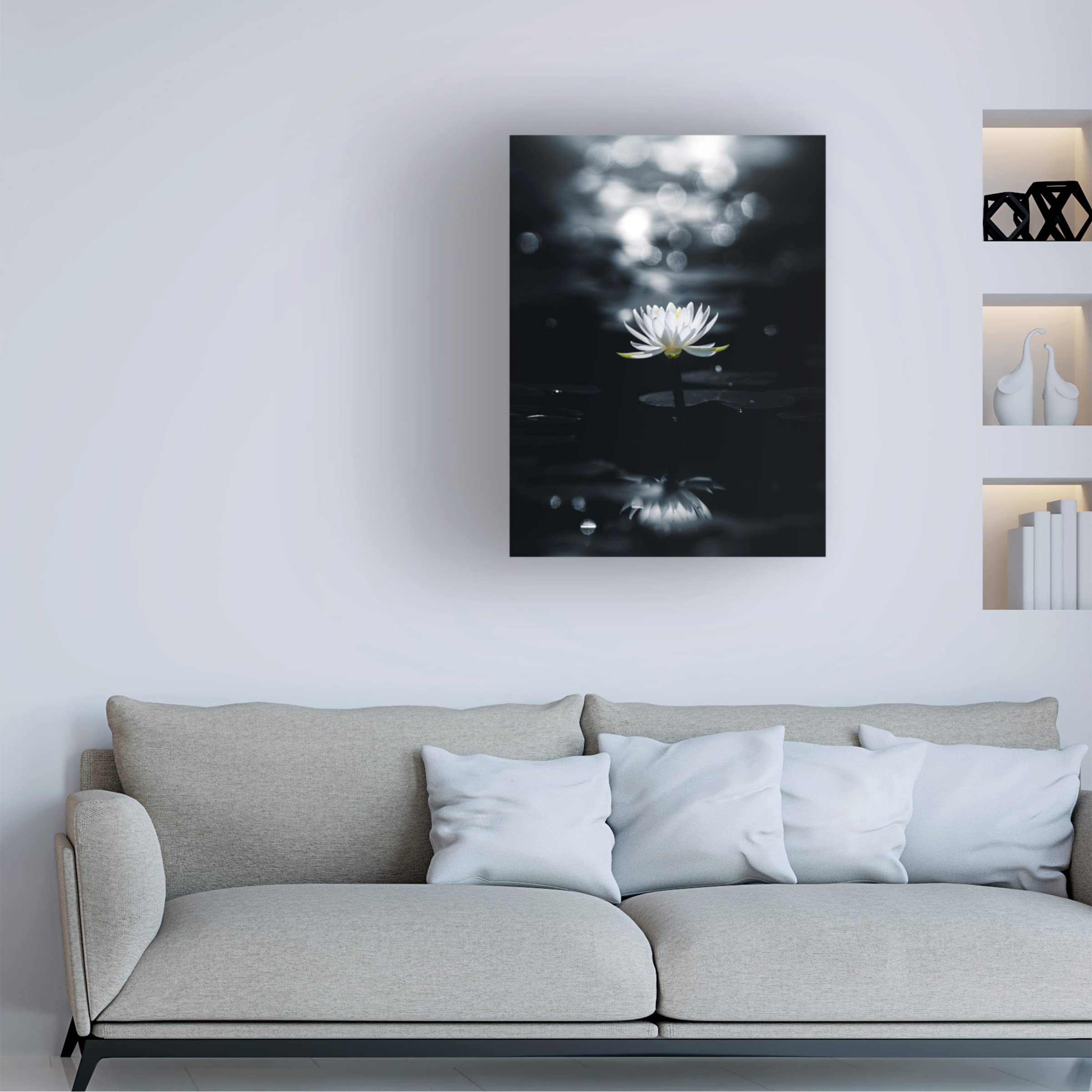 Reflection Canvas Art by Takashi Suzuki - Modern Wall Decor for Living Room, Bedroom & Office - Stretched Framed Ready to Hang