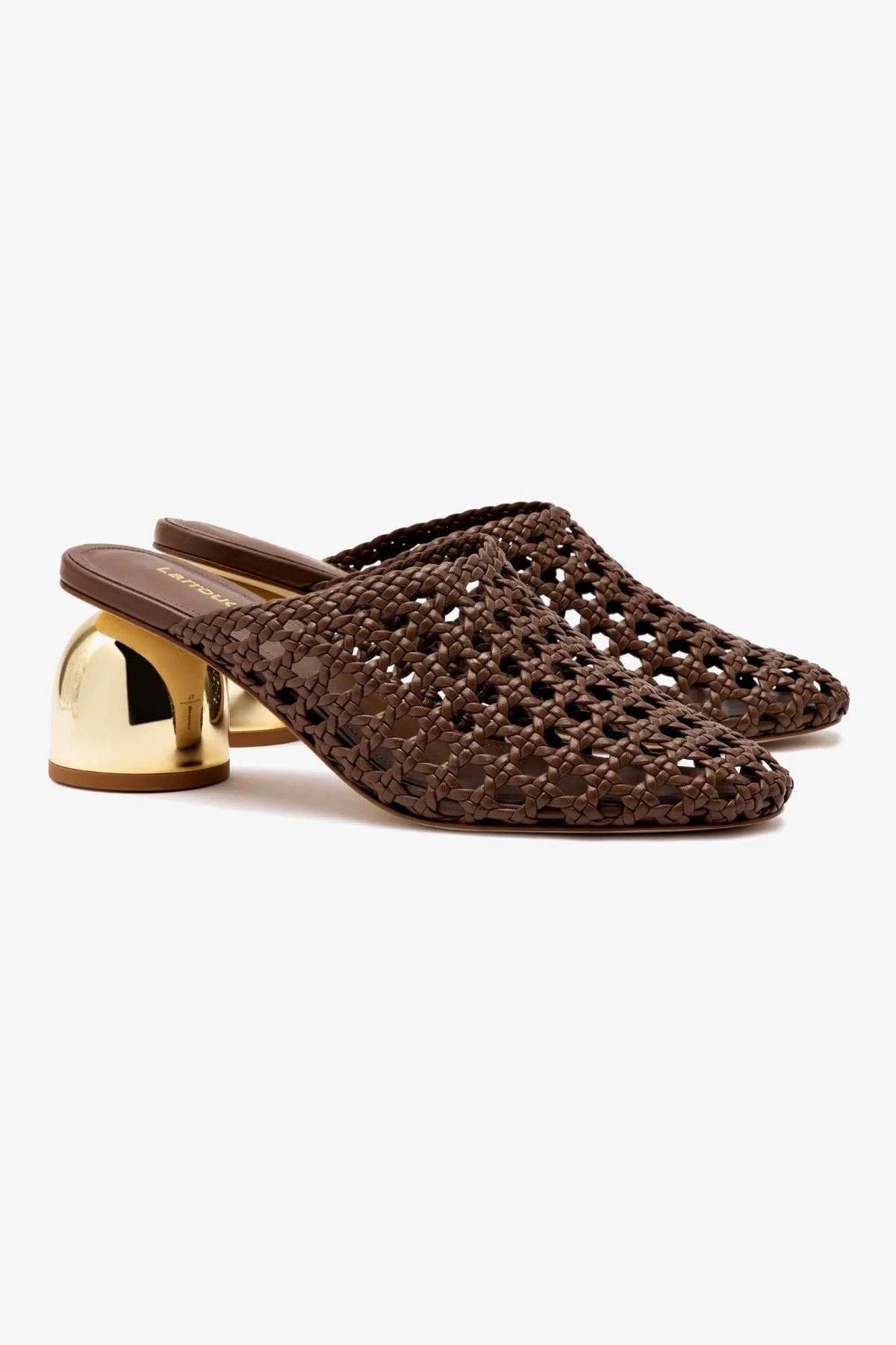 Dew Drop Macrame Mule Shoes - Handmade Burnt Umber Leather Bohemian Slip-On Sandals for Women | Perfect for Summer, Beach, and Casual Outings