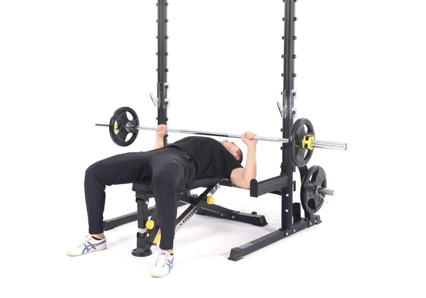 Home Gym Equipment Squat Rack AL 3003 - Heavy Duty Power Cage for Strength Training & Weightlifting - Perfect for Home Workouts & Garage Gym Setup