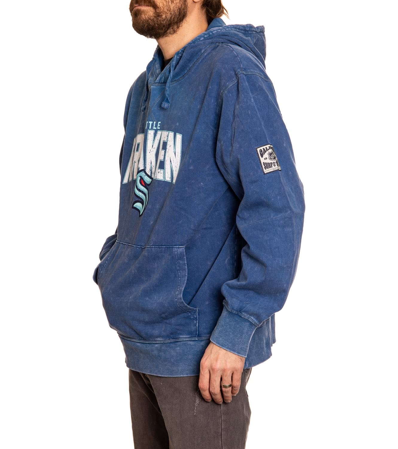 Calhoun NHL Surf & Skate Unisex Acid Wash Pullover Hoodie - Stylish & Comfortable Sweatshirt for Men & Women - Perfect for Skating, Surfing & Casual Wear