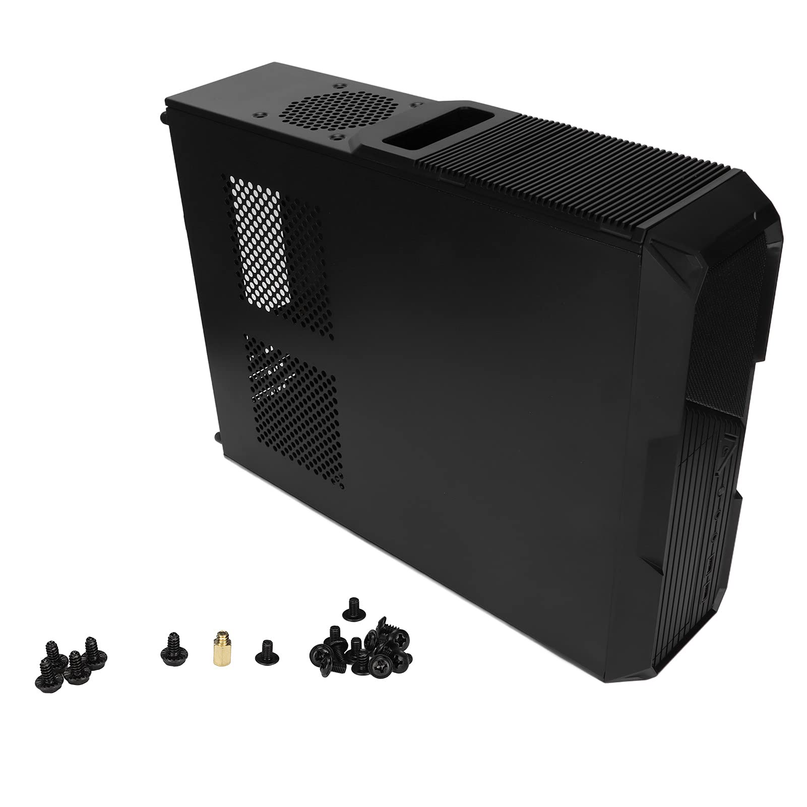 Compact Mini ITX PC Case - Portable Small Form Factor Computer Case for ATX Motherboard | Gaming & Office Desktop with Multifunctional Ports | Perfect for Home, Office & LAN Party Gaming Setups