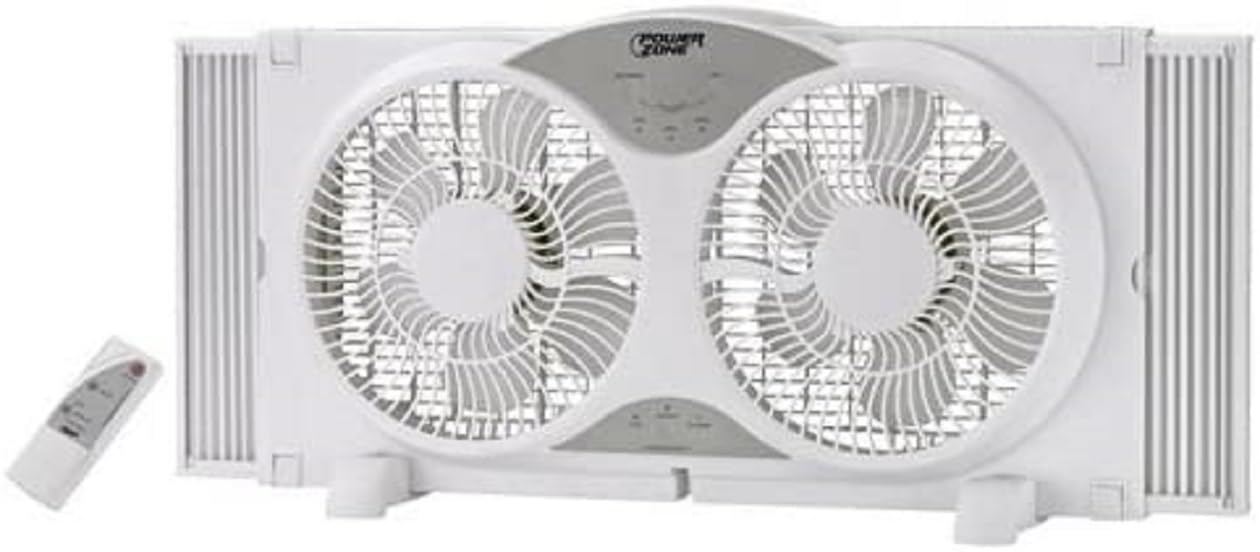 9 Inch Twin Speed Window Fan - Quiet & Energy Efficient Cooling for Home, Office, or Bedroom - Perfect for Summer Ventilation & Air Circulation