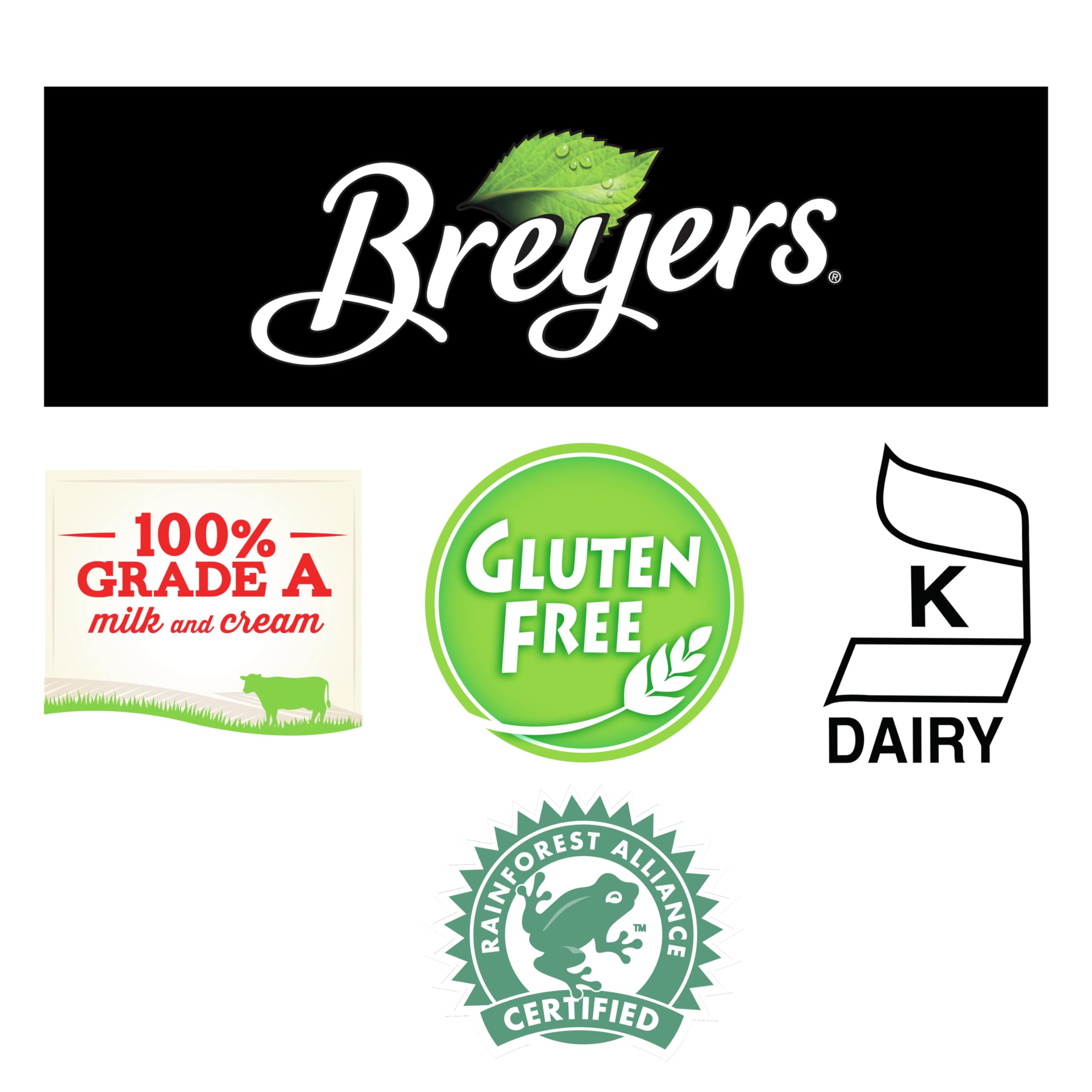 Breyers Original Ice Cream - Vanilla, Chocolate & Strawberry Flavors - 1.4L Tub - Made with 100% Grade A Milk & Cream - Perfect for Desserts, Parties & Family Treats