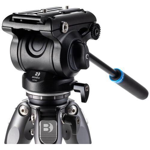 Benro Tortoise Carbon Fiber 2 Series Tripod with S4Pro Video Head - Lightweight Professional Tripod System for Photography & Videography - Perfect for Travel, Studio & Outdoor Shooting