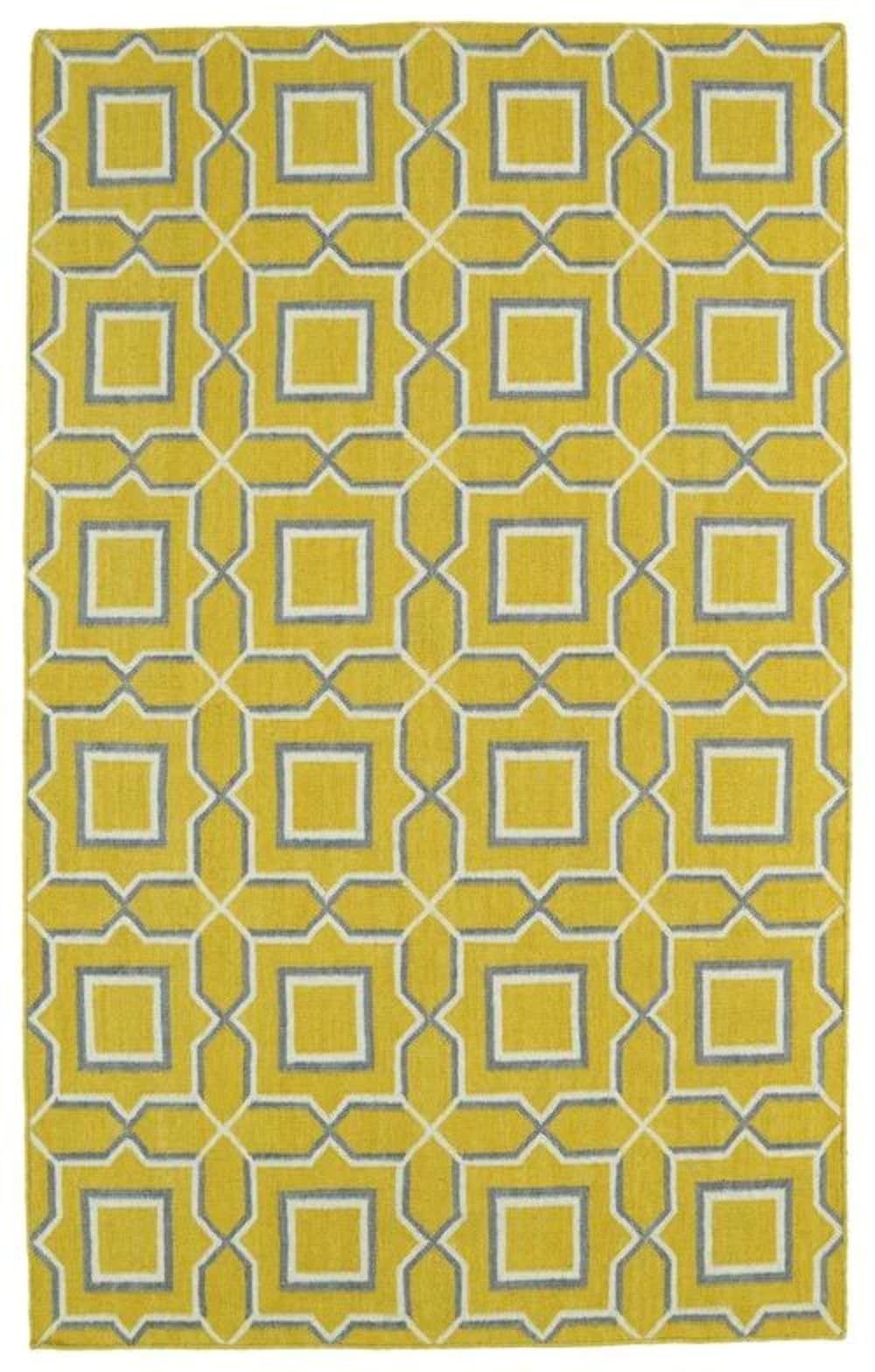 Kaleen Glam Area Rug - Yellow 3'6