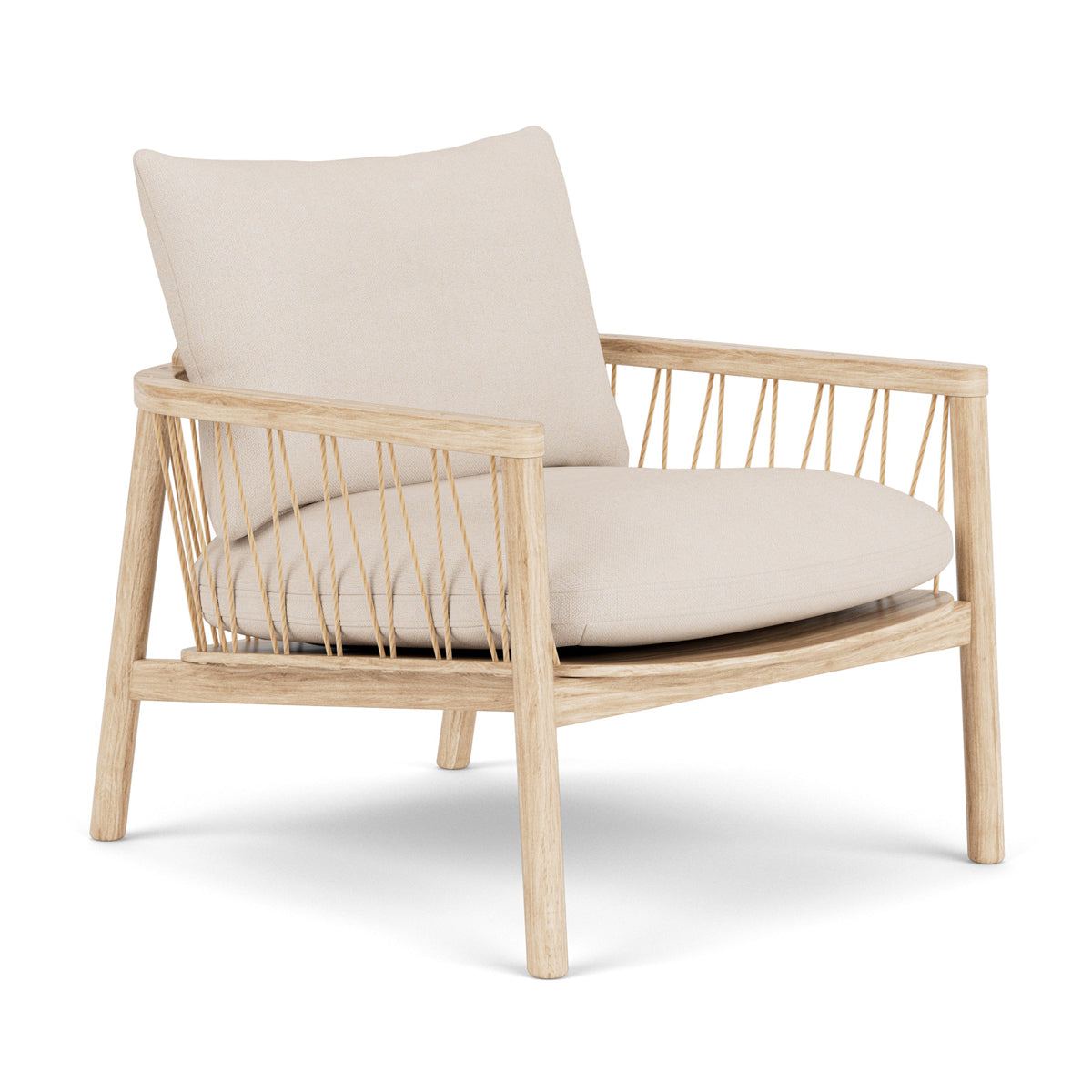 Enzo Fabric Armchair - Modern Upholstered Accent Chair for Living Room, Bedroom & Office - Comfortable Lounge Chair with Sturdy Wooden Legs - Perfect for Relaxing, Reading & Decorating