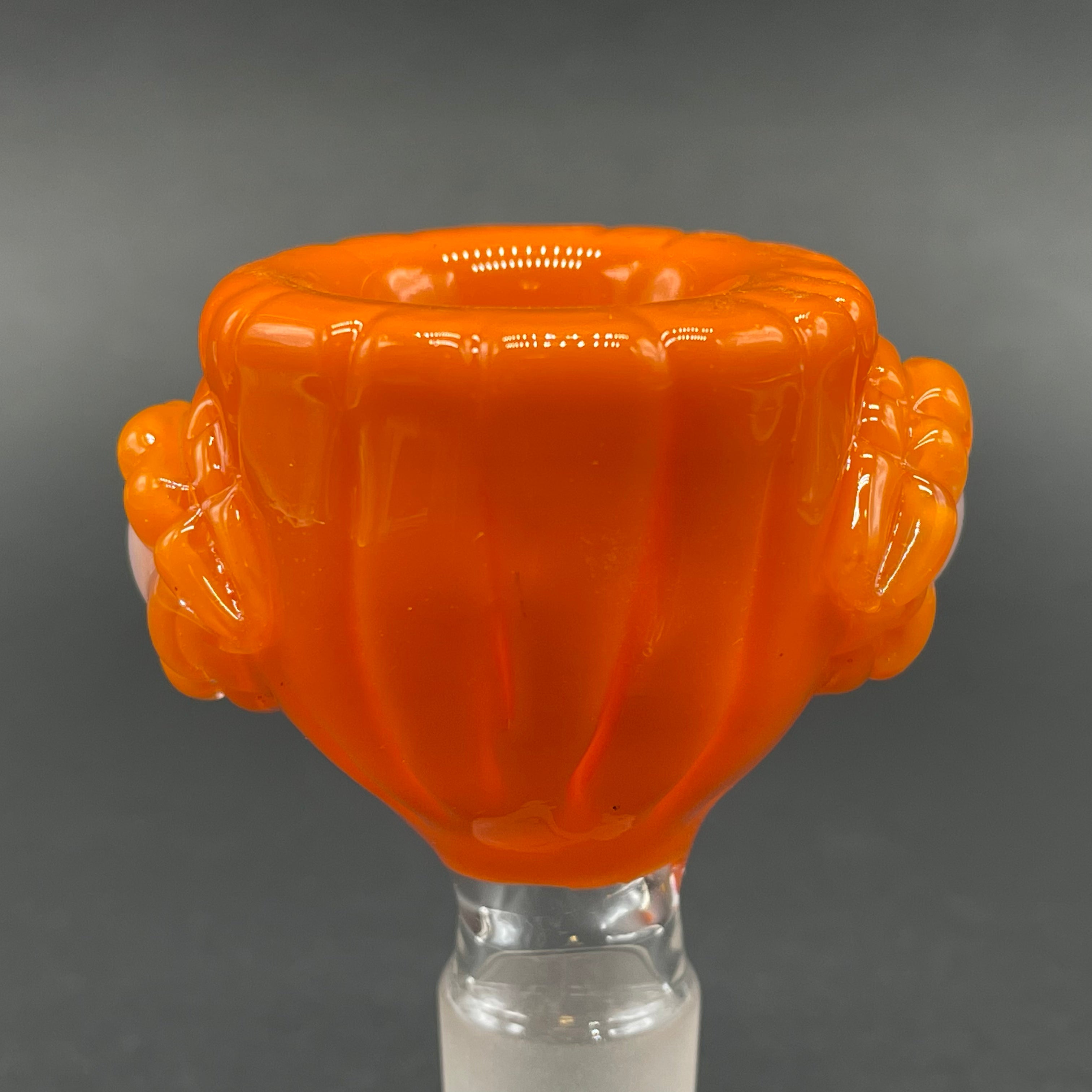 14mm Pumpkin Glass Slide with Cap - Perfect for Smoking Accessories & Dab Rigs - Ideal for Concentrates, Herbs & Essential Oils