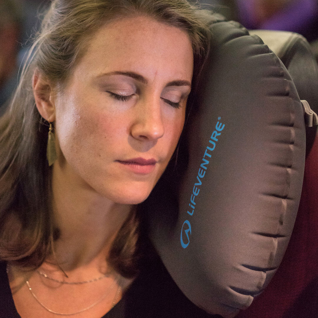 Lifeventure Inflatable Travel Pillow - Ultra Lightweight & Compact Camping Pillow for Backpacking, Hiking, Airplane Travel - Perfect for Outdoor Adventures & Home Use