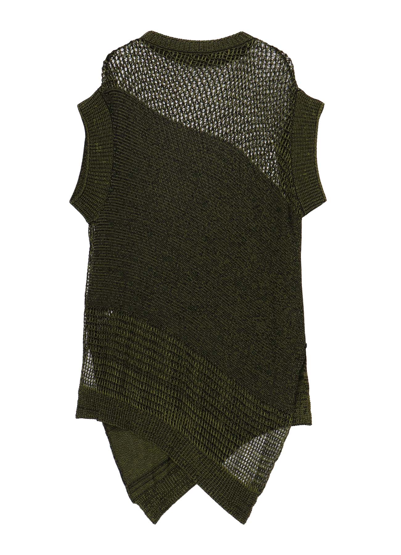 Code Yarn Mesh Long Knit Vest for Women - Lightweight Open Front Cardigan Sweater - Perfect for Layering, Office Wear & Casual Outfits