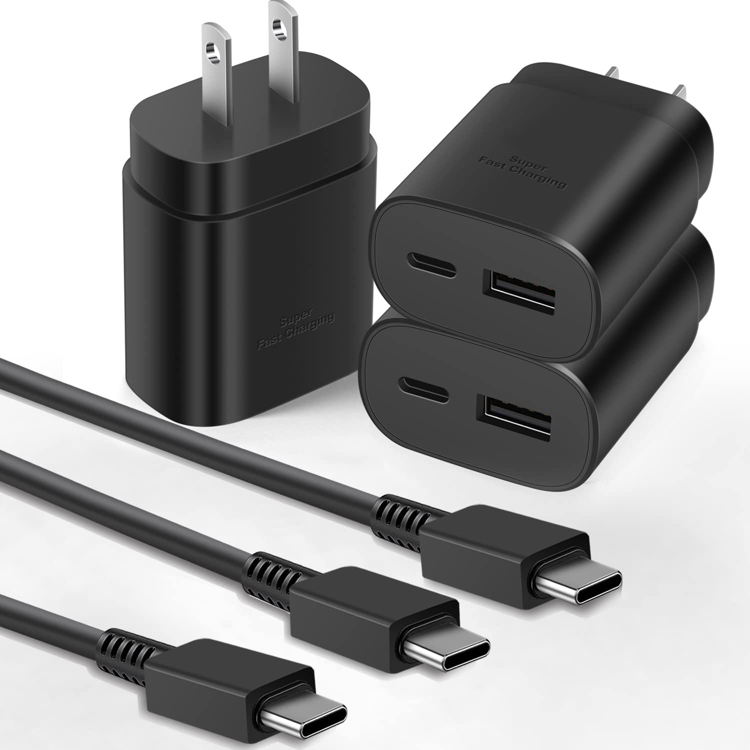 25W Super Fast USB C Charger Block & 6FT Cable - Compatible with Samsung Galaxy S23/S22/S21/S20/Note 20/10, Pixel 6 Pro - Quick Charge for Android Phones - Perfect for Home, Office & Travel Charging