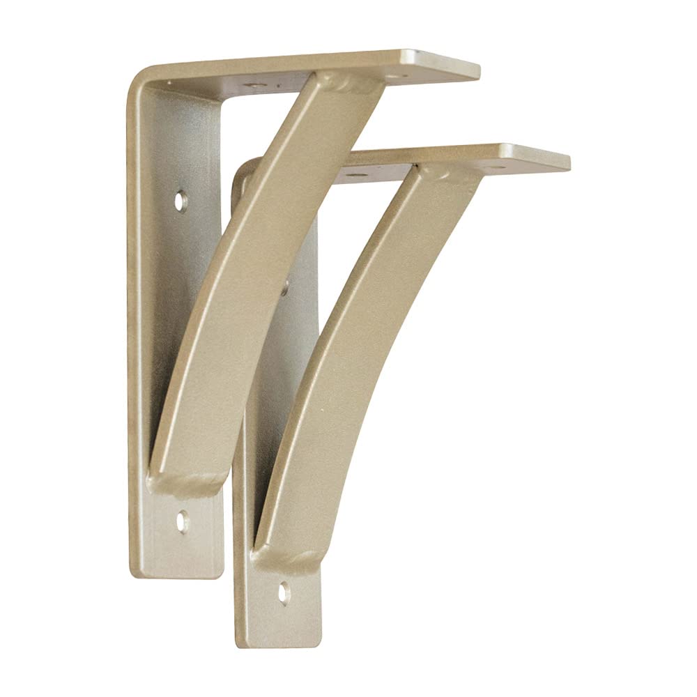 Heavy Duty Steel Shelf Brackets (2 Pack) - 5