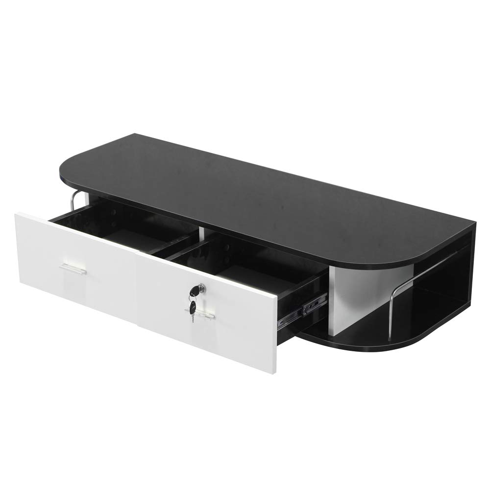 Wall Mounted Locking Hair Dryer Holder for Salon & Spa - Secure Storage for Styling Tools, Blow Dryers & Beauty Equipment - Perfect for Hair Stations, Barber Shops & Home Use