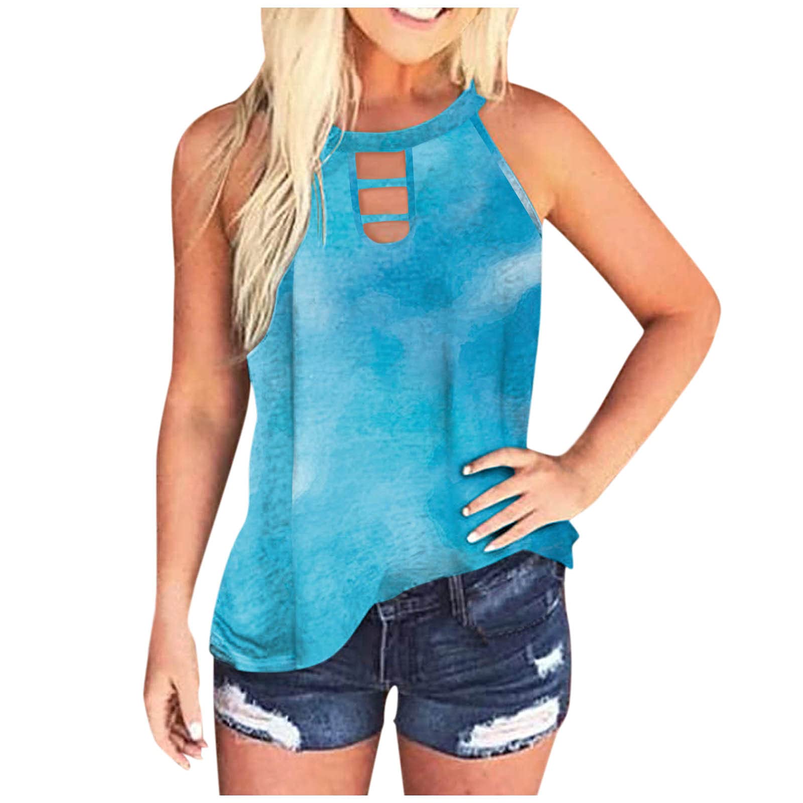 Women's Color Twist Tunic Tops for Workouts & Casual Wear - Flowy Yoga Tops to Pair with Leggings - Perfect for Gym, Running, and Everyday Outfits