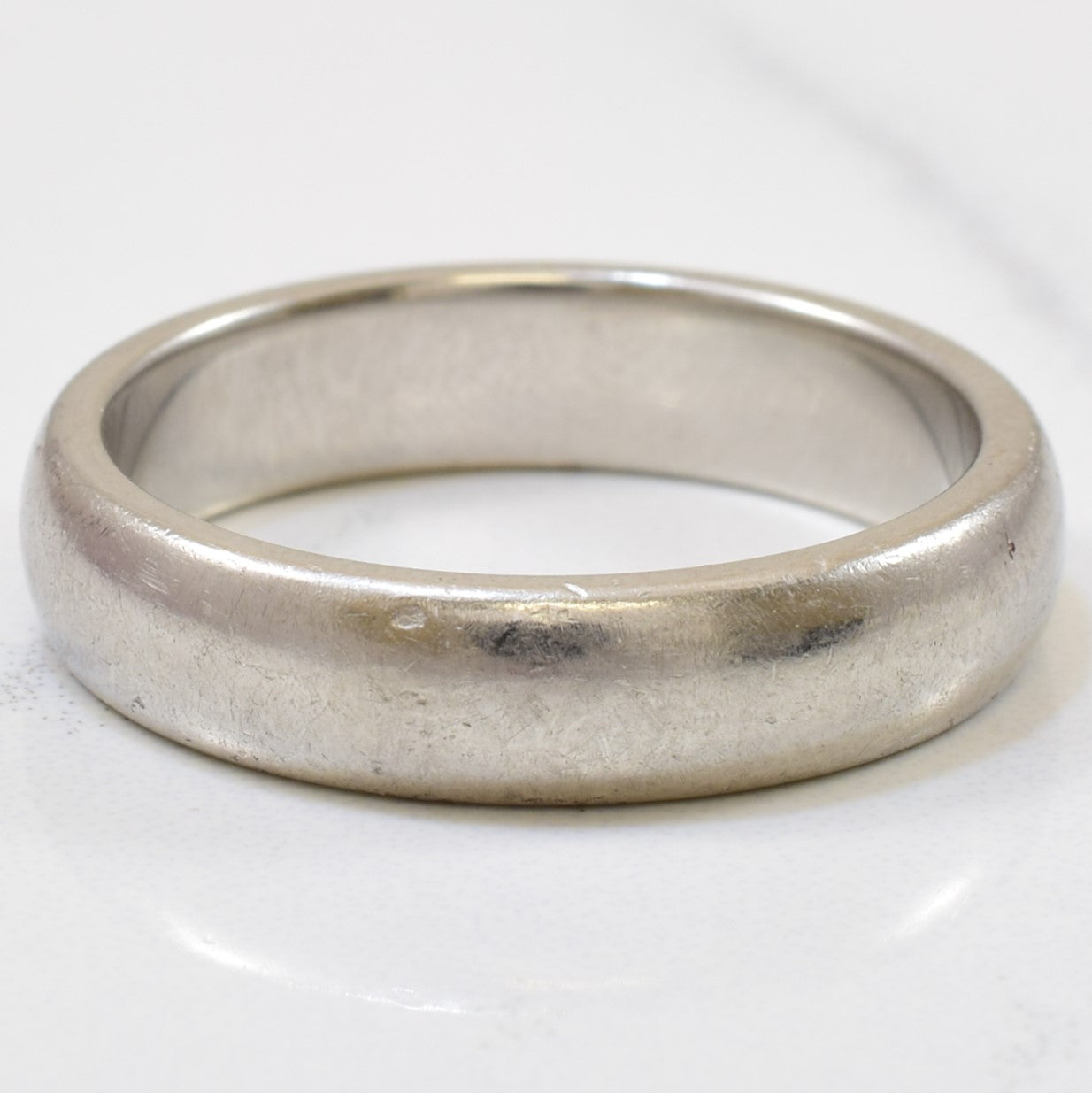 Tiffany & Co. Classic Platinum Ring for Women - Size 6.75 | Elegant Wedding Band, Anniversary Gift & Everyday Jewelry