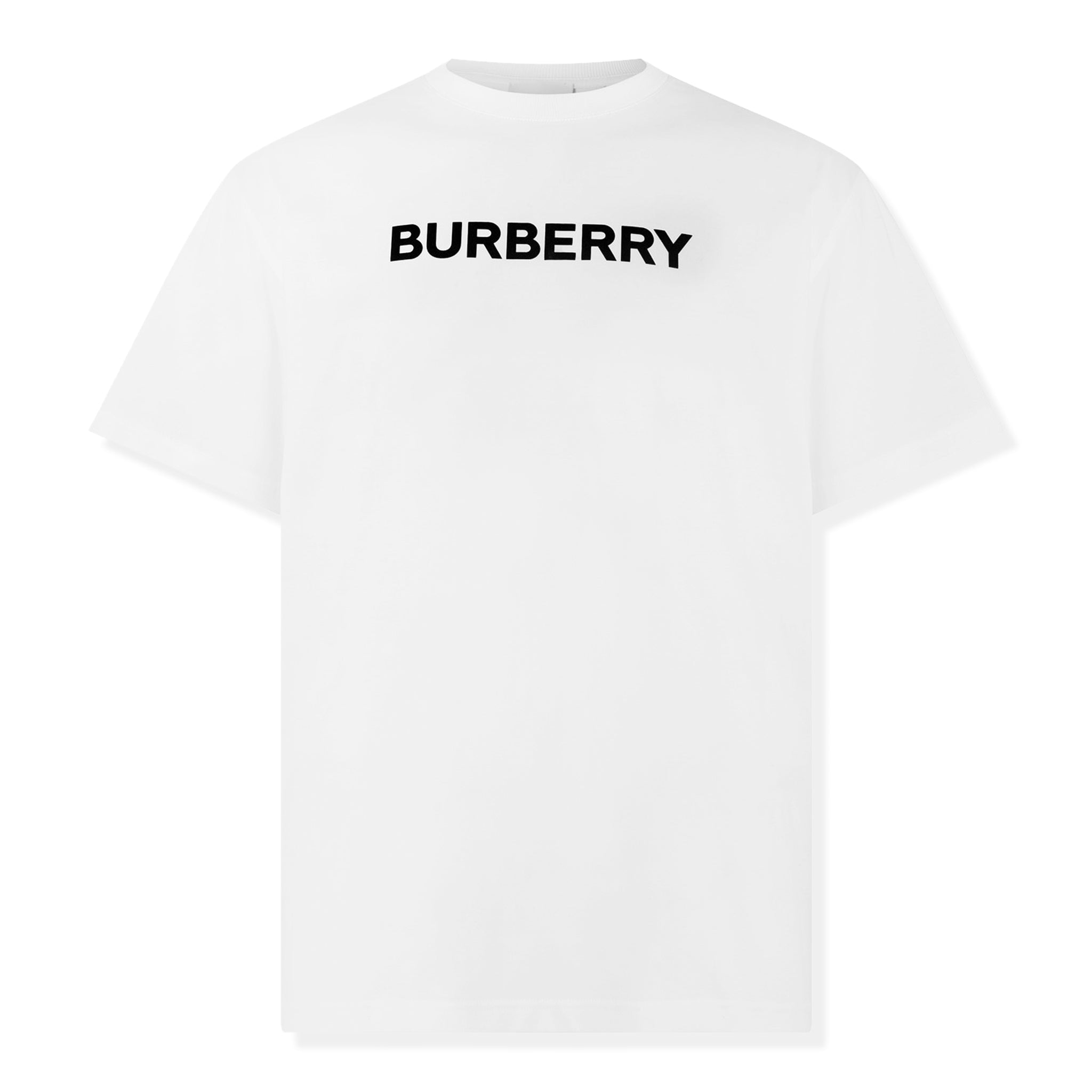 Burberry Harriston White T-Shirt for Men - Classic Cotton Crew Neck Tee - Perfect for Casual Wear, Layering & Everyday Outfits