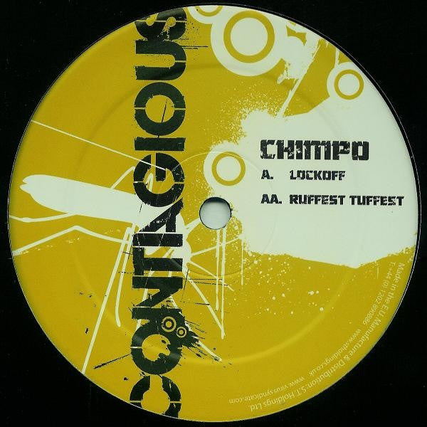 Chimpo Lockoff Ruffest Tuffest 12 CON12 Contagious Recordings - Premium Vinyl Records for DJs & Music Collectors | Perfect for Clubs, Home Listening & Music Production