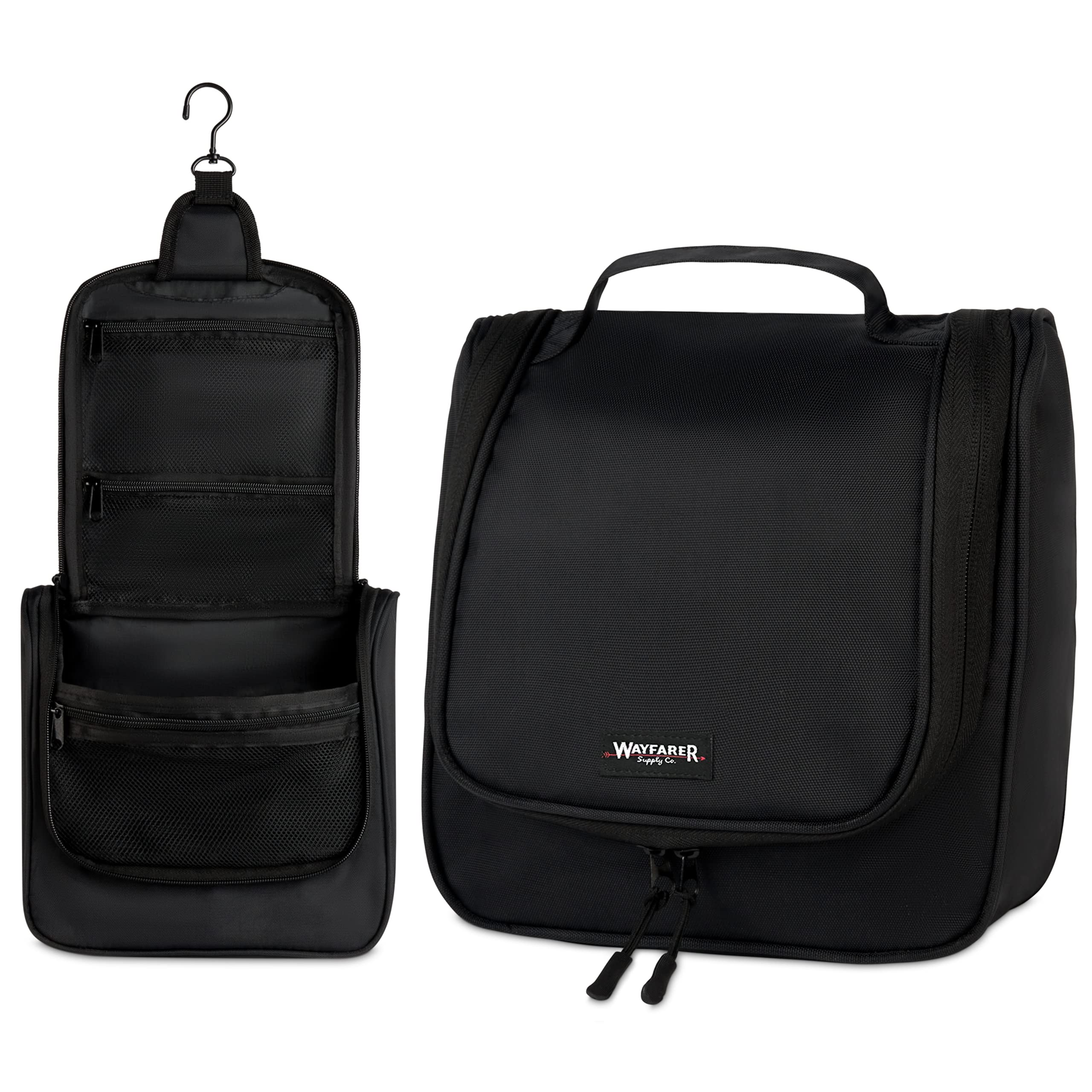 Wayfarer Hanging Toiletry Bag - Large Travel Cosmetic Organizer for Women & Men - Perfect for Cruises & Trips