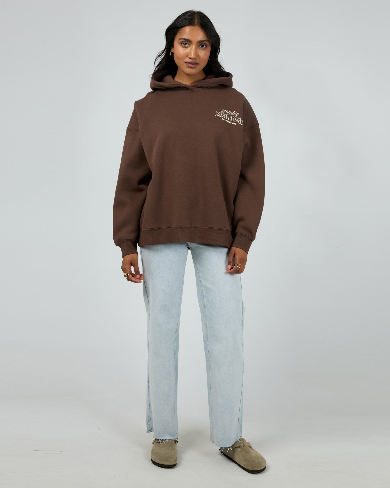 All About Eve Better Days Hoodie Brown - Cozy Fleece Pullover for Women | Perfect for Casual Wear, Fall & Winter Outfits