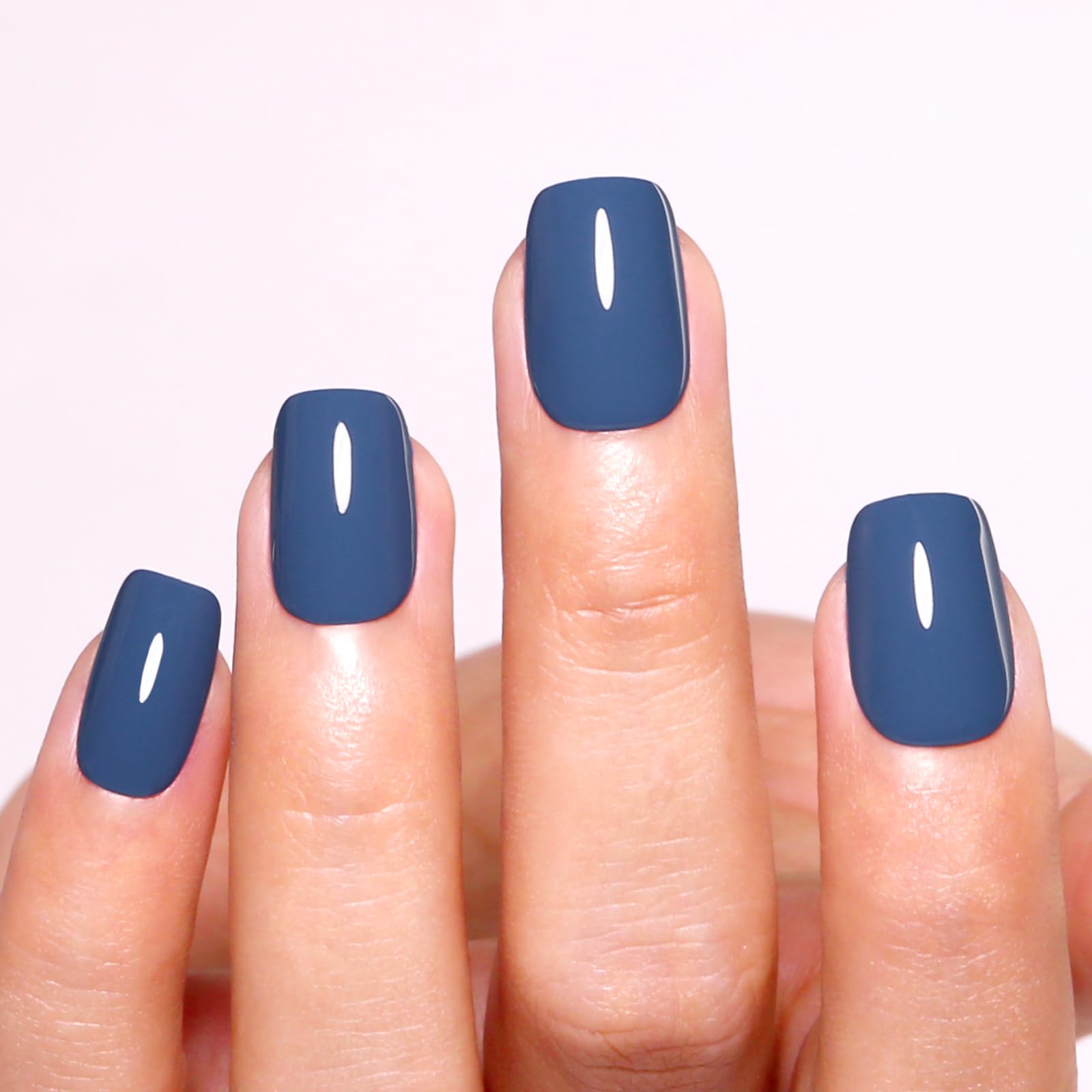 Blueberry Blue UV LED Gel Nail Polish - 0.54oz Salon Quality for Home Manicure | Fall/Winter Nail Art
