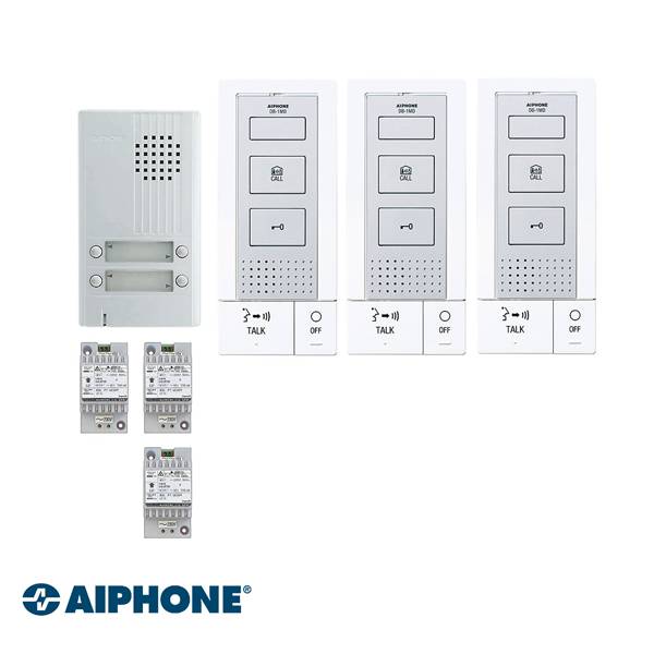AP KITDB3 Hands-Free Audio Set for 3 Apartments - Perfect for Multi-Room Music Streaming and Home Entertainment