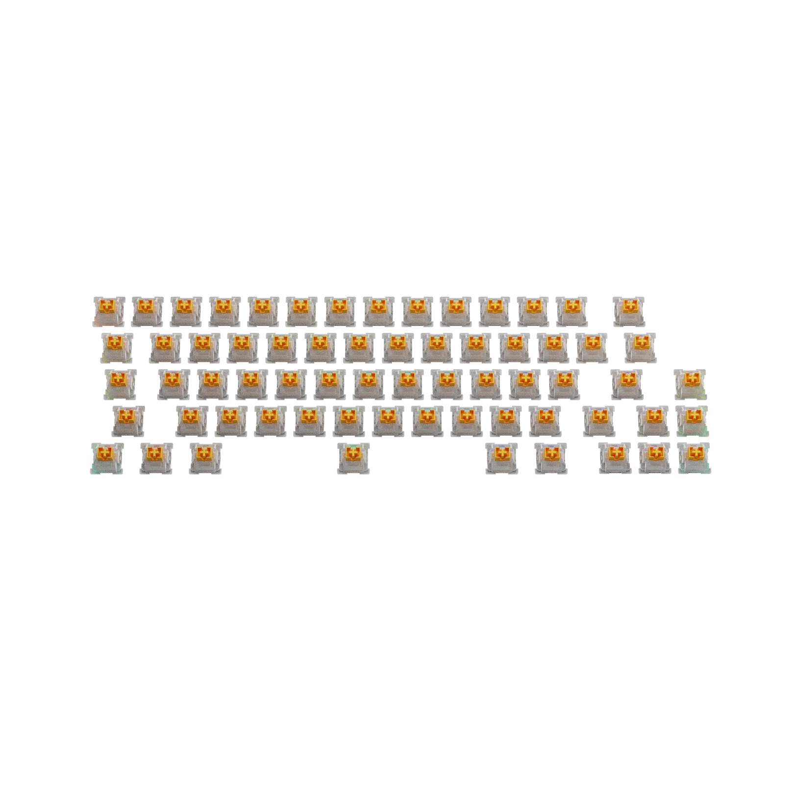 Glorious Panda Silent Linear Switches - 65g Actuation Force, ANSI Layout - Perfect for Quiet Typing in Office & Gaming Setup