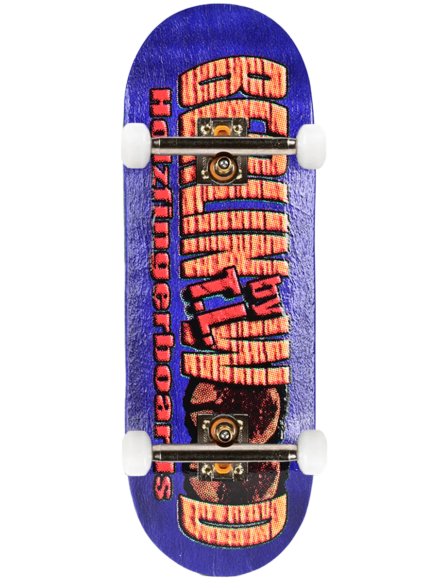 Berlinwood Fingerboard Complete - Professional Finger Skateboard for Tricks & Stunts | Old School BW Style | Perfect for Skateboarding Enthusiasts & Collectors