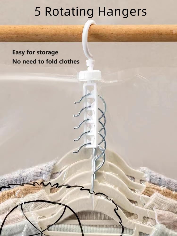 6 Pack Hanging Vacuum Storage Bags - Jumbo & Large Space Saver Vacuum Seal Bags for Clothes, Dresses, Coats | Heavy Duty Hanging Hooks | Reusable Closet Organizer | Perfect for Seasonal Clothing Storage & Travel Packing