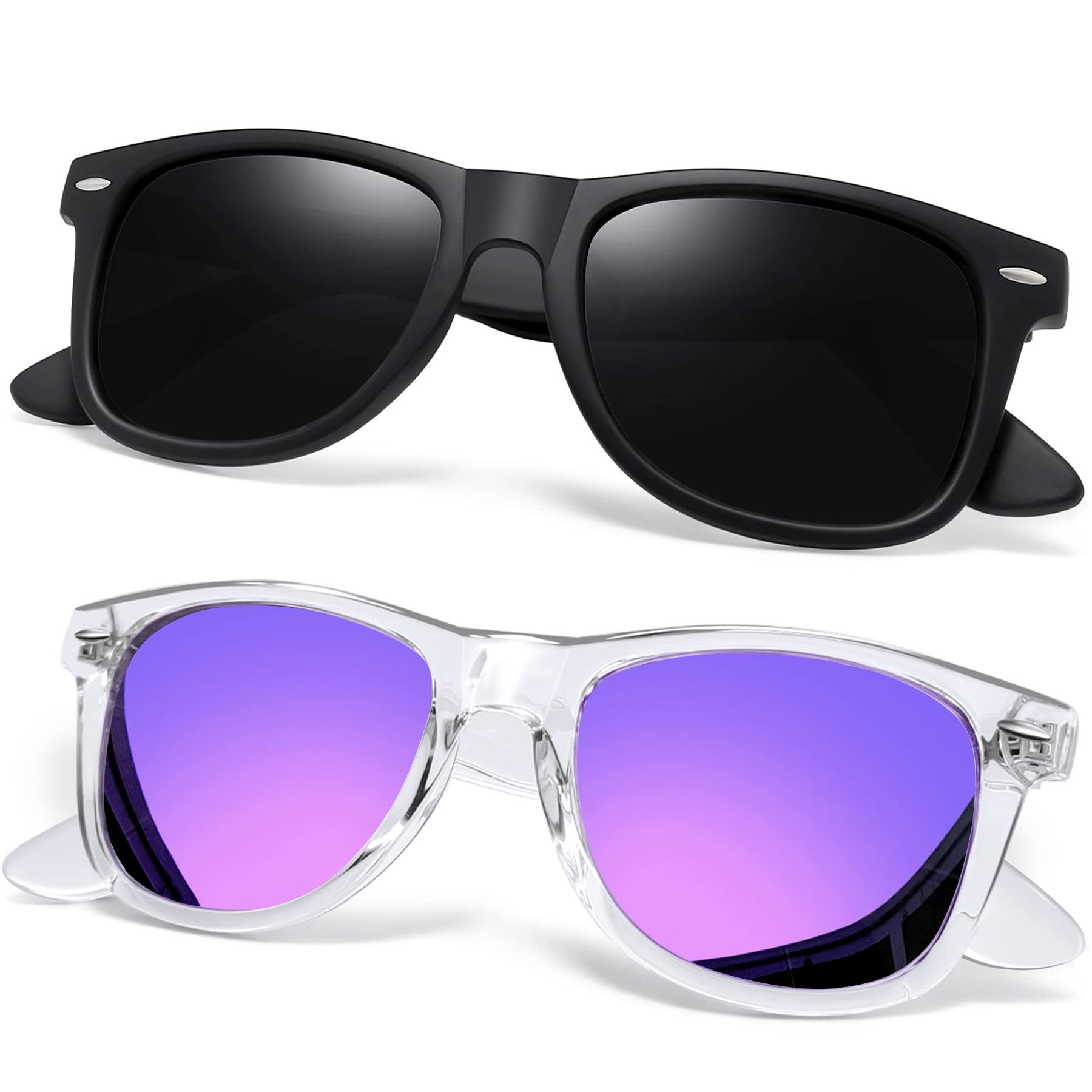 Joopin Square Polarized Sunglasses for Men & Women - UV Protection, Trendy Designer Shades for Outdoor, Driving & Fashion