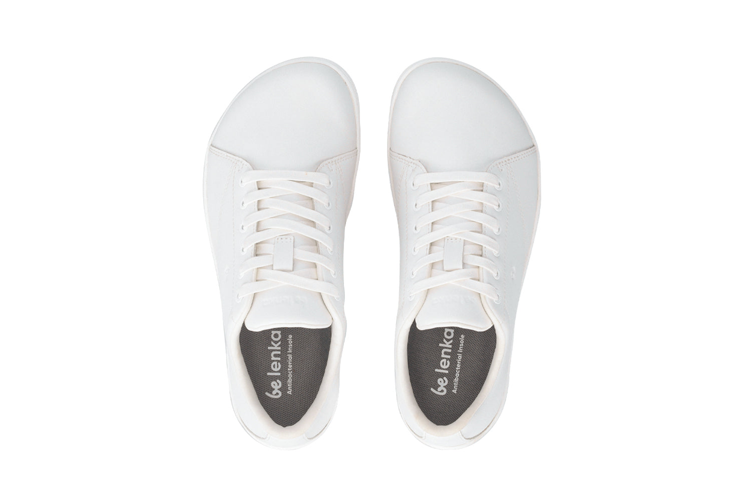 Barefoot Sneakers for Women & Men - Be Lenka Core All White Minimalist Shoes | Lightweight & Flexible for Running, Walking & Gym Workouts