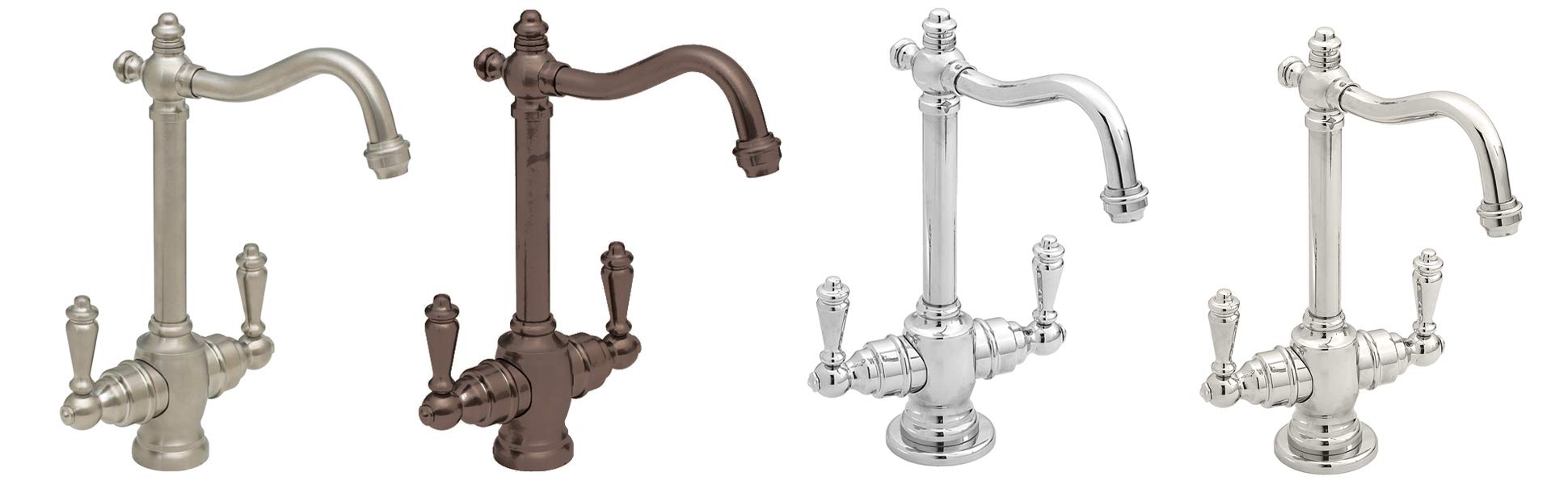 Westbrass D205H-07 Victorian 9 Inch 2-Handle Hot and Cold Water Dispenser Faucet with Instant Heating Tank System in Satin Nickel - Perfect for Kitchen Sink, Bar, Office or RV Use