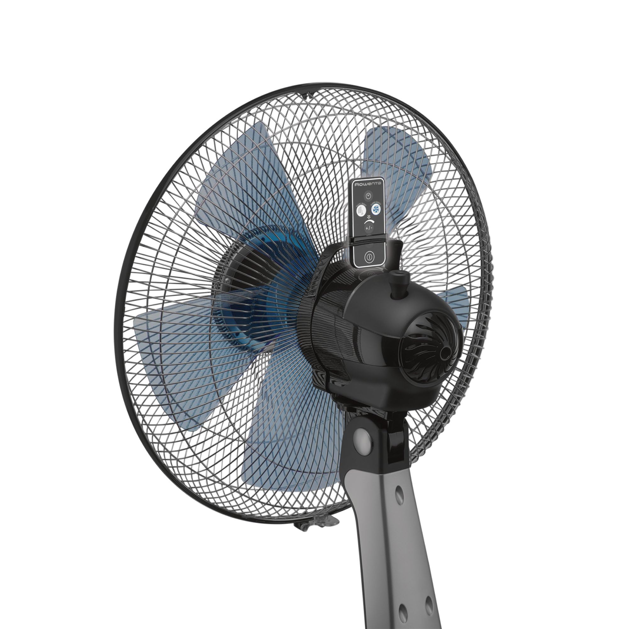 Rowenta VU2660 18-Inch Turbo Silence Table Fan - Ultra Quiet Oscillating Desk Fan with Remote, 5 Speed Settings, Portable for Bedroom, Office & Indoor Use - Black