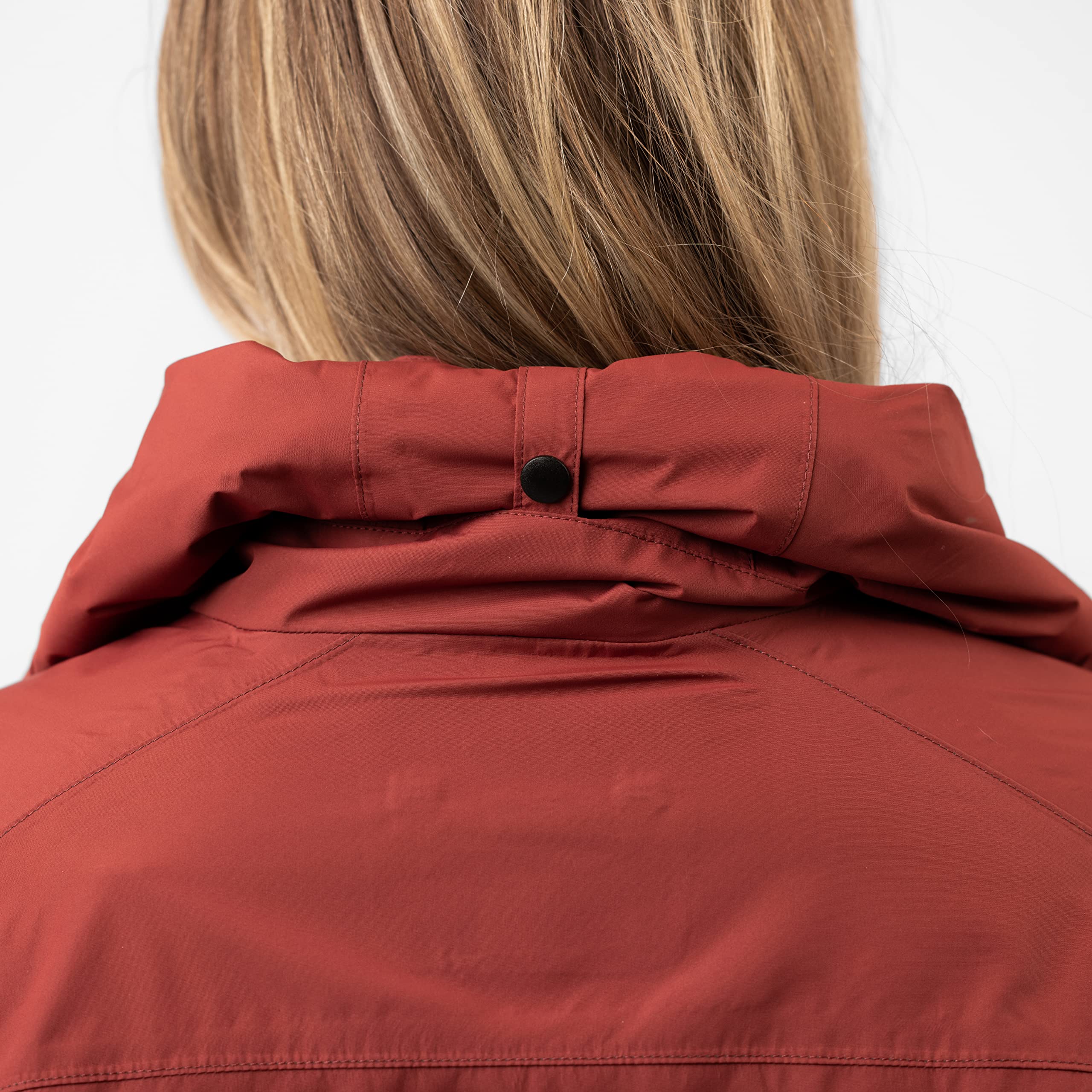 Sierra Designs Hurricane RAIN Jacket - Waterproof Windproof Outdoor Jacket for Men & Women - SM Size in Rosewood/Cedar Wood - Perfect for Hiking, Camping & Rainy Day Adventures