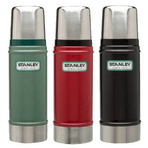 Stanley Classic Vacuum Insulated Stainless Steel Water Bottle 16oz (0.47L) - Keeps Drinks Hot/Cold for Hours - Perfect for Hiking, Camping, Office & Outdoor Activities