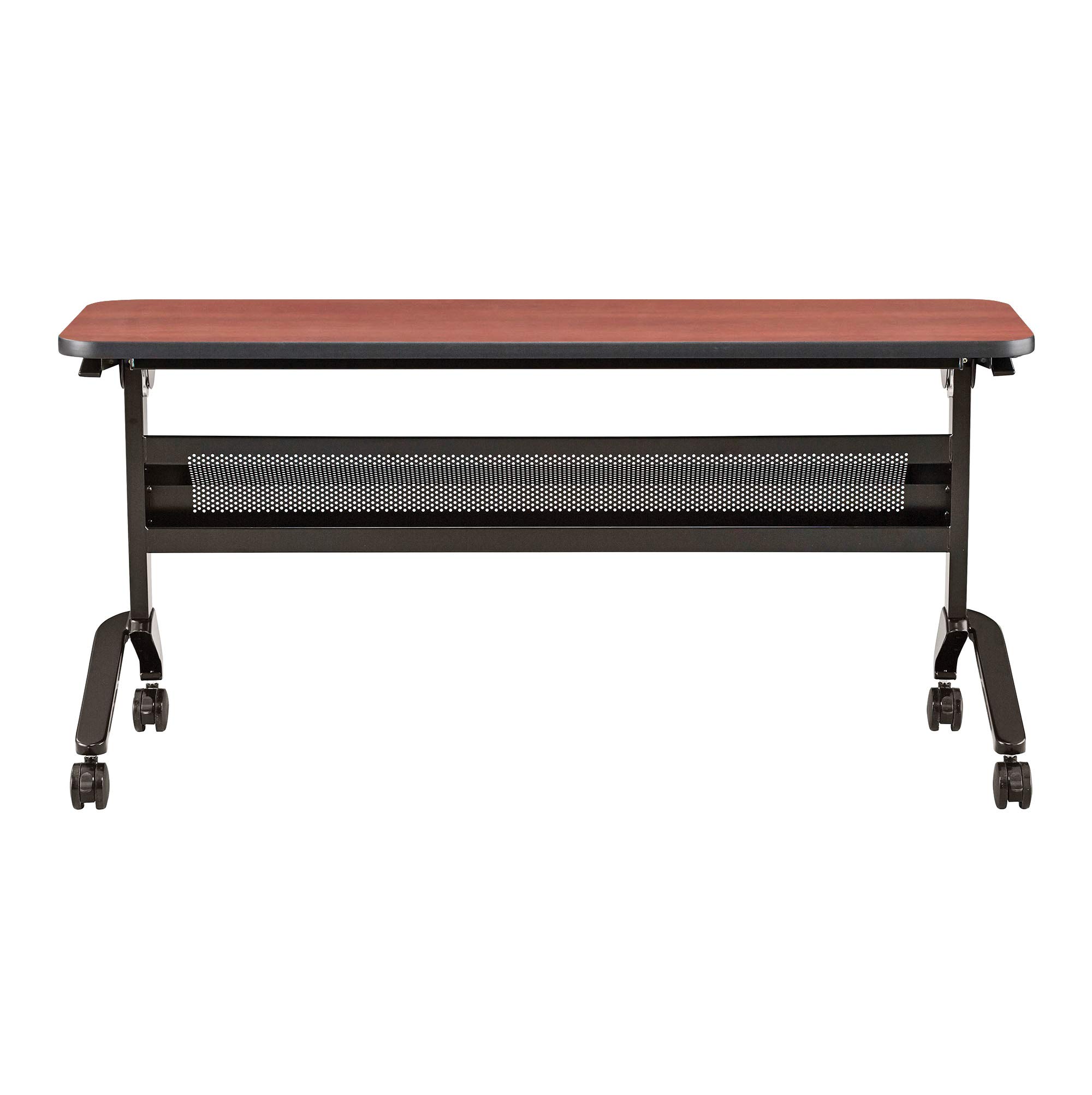 Safco Flip-N-Go® 18 x 60 Inch Rectangular Training Table - Foldable & Portable for Meetings, Classrooms, and Events - Heavy Duty Laminated Plastic Top (LPL)