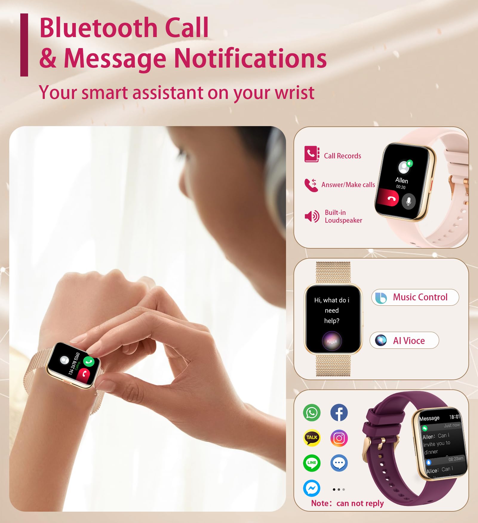 Smart Watch for Women - 1.8