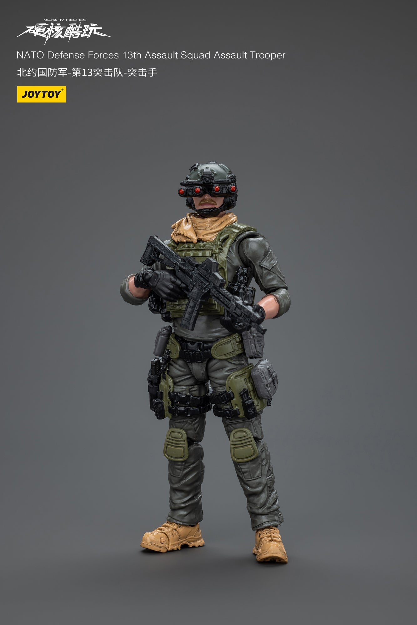 1/18 JOYTOY 3.75 Inch Military Action Figure - Naro Defense Forces 13th Assault Squad Collectible Toy for Display & Battle Scenes | Perfect for Collectors and Wargaming Enthusiasts